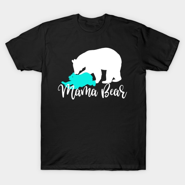 Food Allergy Momma Bear T-Shirt by LucyMacDesigns